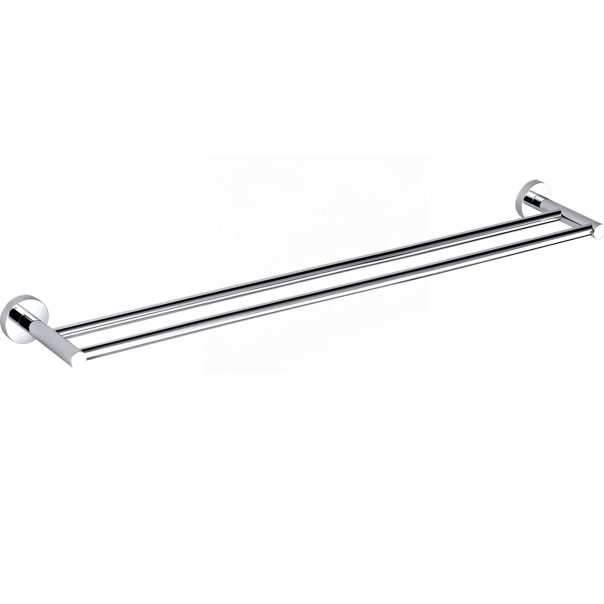 750mm Chrome Finish Otus Double Round Towel Rail