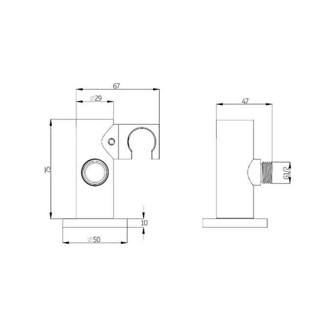 Round PAVIA Handheld Chrome Shower Set with Premium Features