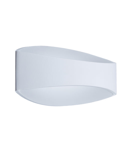 CANNES: Stylish Matte White LED Curved Wall Light for Interior
