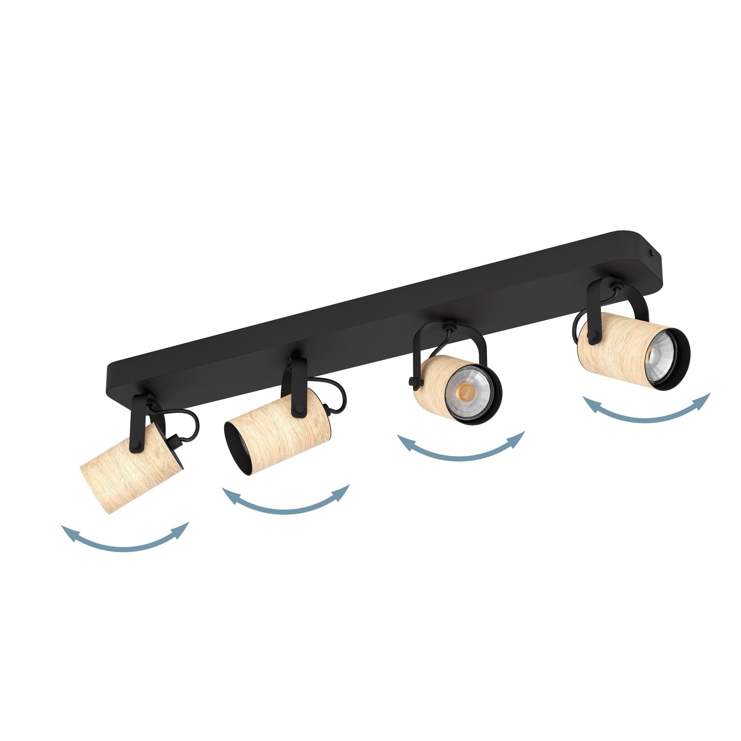 Stylish Black Steel CAYUCA Spotlight for Warm Living Areas