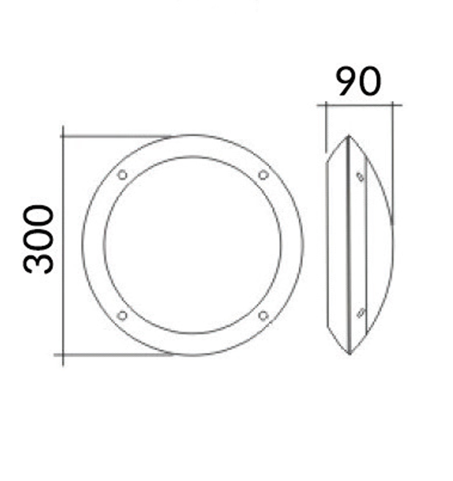 Bulk Round LED Exterior Bulkhead Lights with IP66 Rating and IK10 Vandal Resistance
