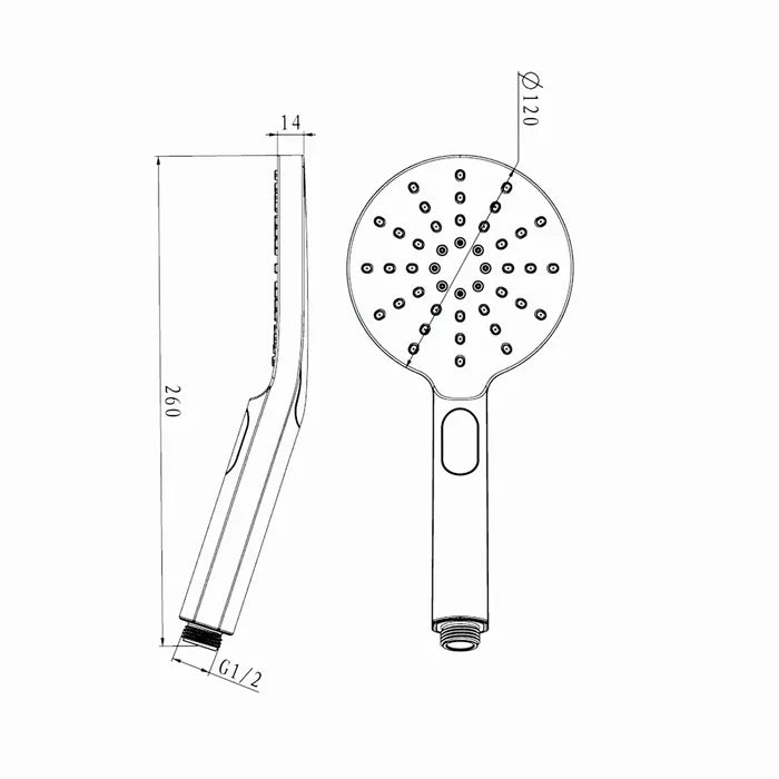 Hot Sale! PAVIA Twin Round Shower on Rail, 250mm, Matte Black with Top Inlet