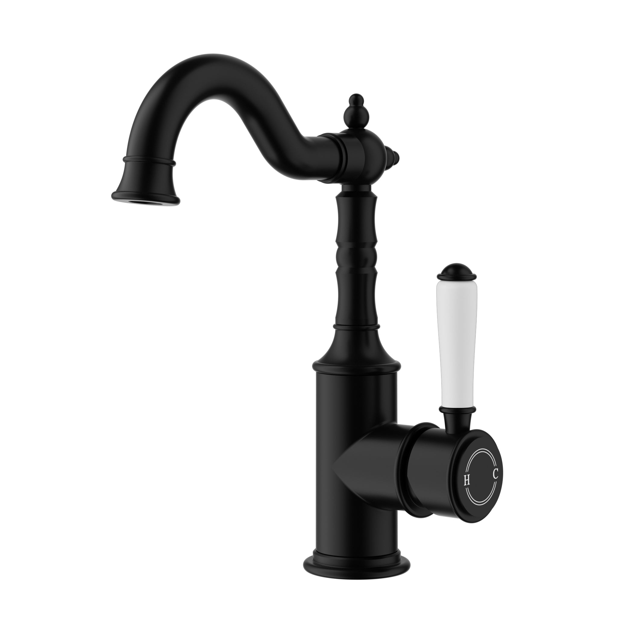 Hot Sale! Classic Matte Black Basin Mixer with High - Quality Components