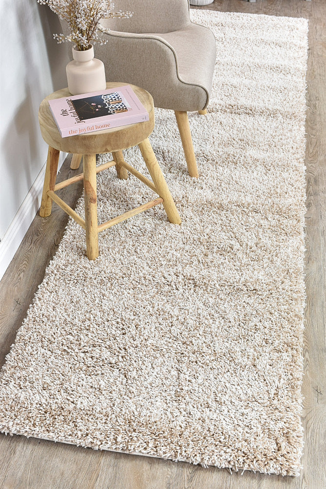 Hot Sale Palma Beige Polypropylene Runner Rug with Soft Touch and 45mm Pile