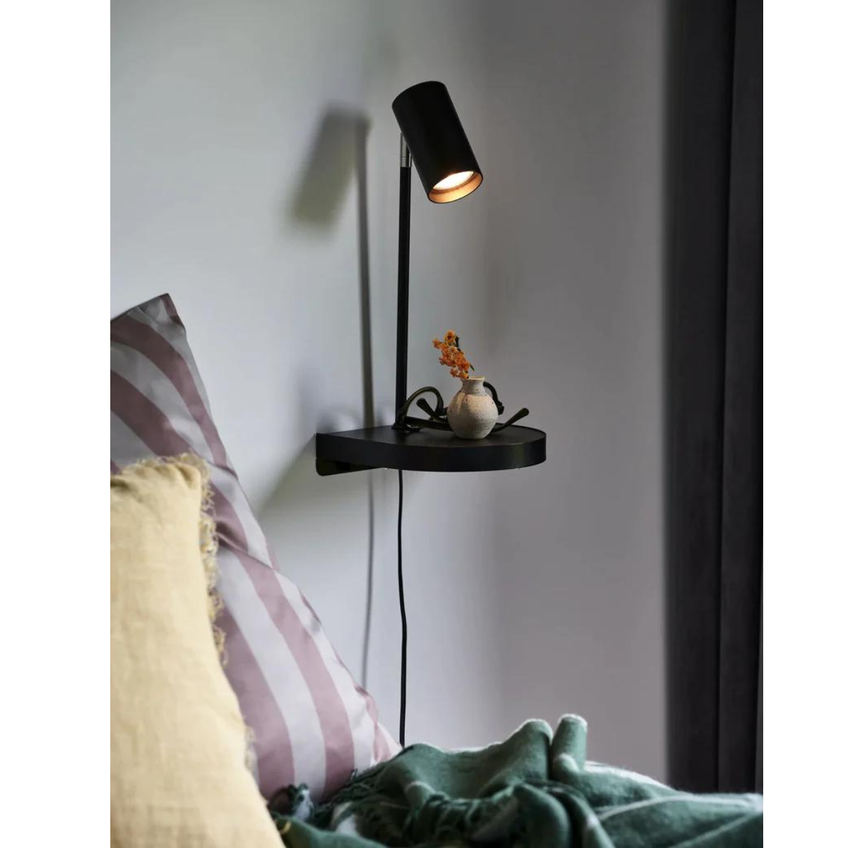 Exclusive Offer! Cody Black Wall Lamp - Compact, Multifunctional & Practical Design