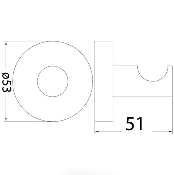 Chrome-Plated Otus Robe Hook with 7-Year Warranty