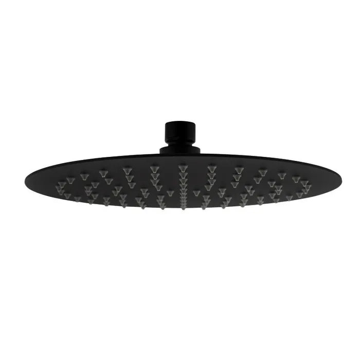 Hot Deal! PAVIA 200mm Stainless Steel Round Matte Black Shower Head