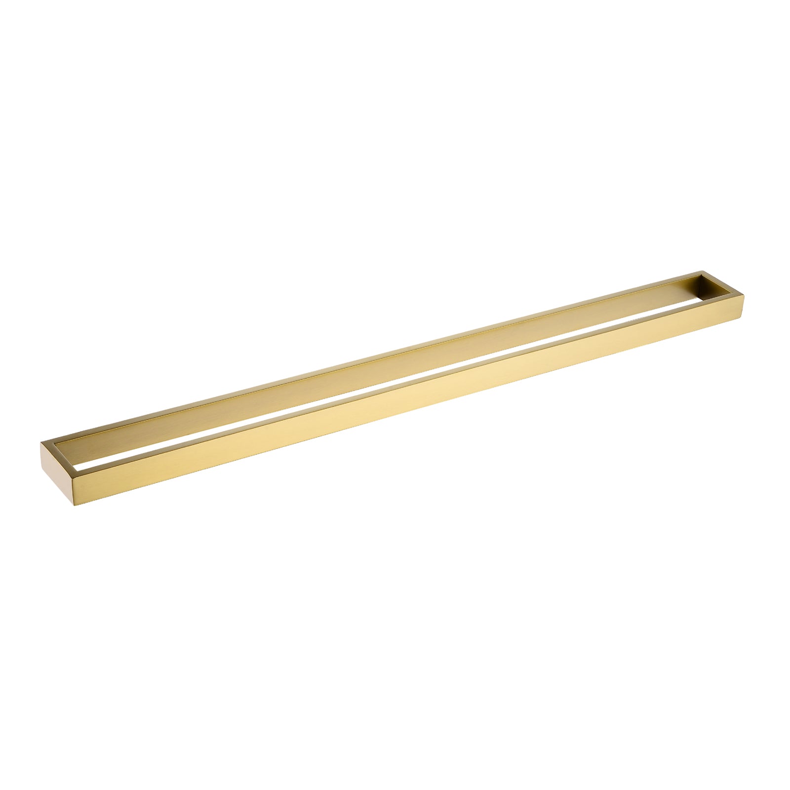 800mm Cavallo Single Square Towel Rail in Brushed Yellow Gold - Affordable Deal