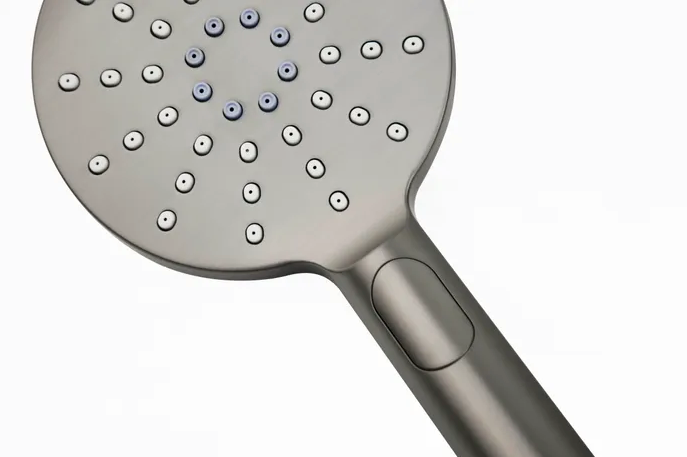 Hot Deal! PAVIA Gun Metal Round Handheld Shower Set