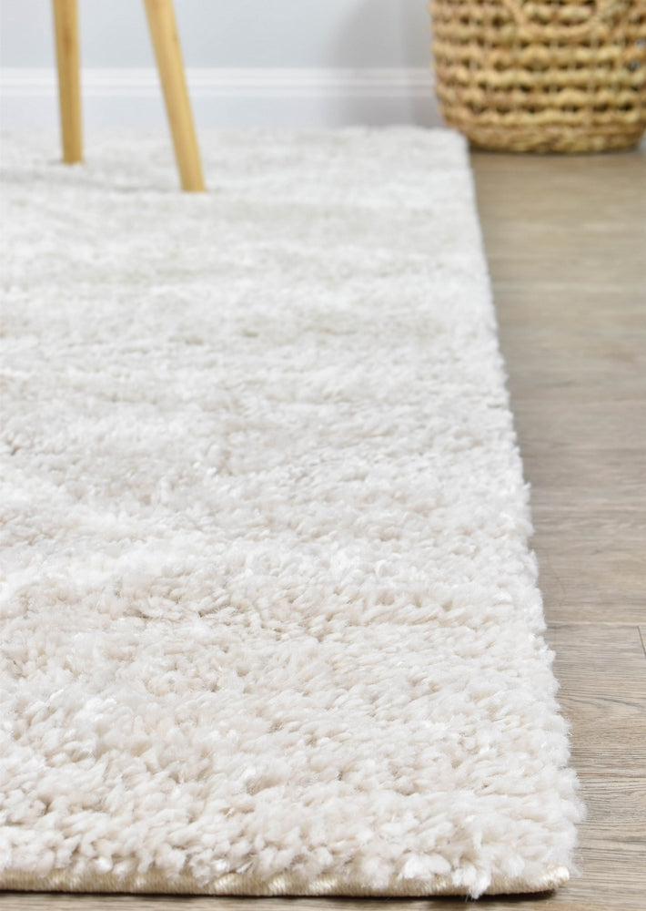 Hot! Cream Beige Palermo Shaggy Rug 0B482A