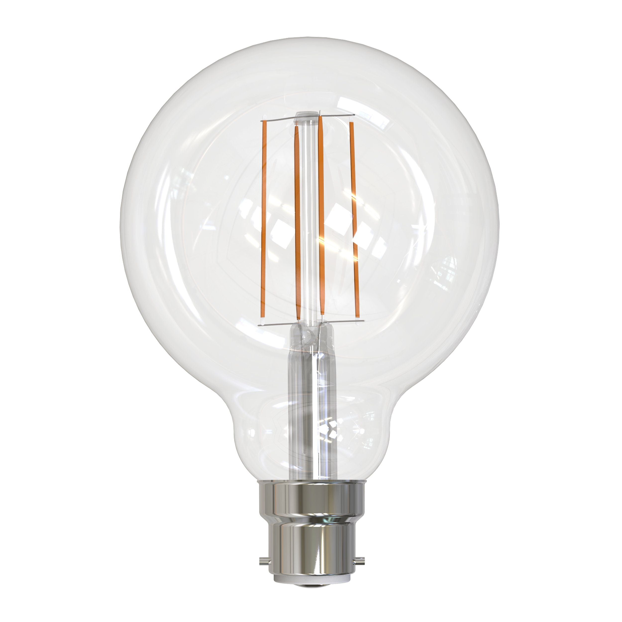 6-Pack B22 LED Ball Bulbs with 500 lm and Dimmable Function