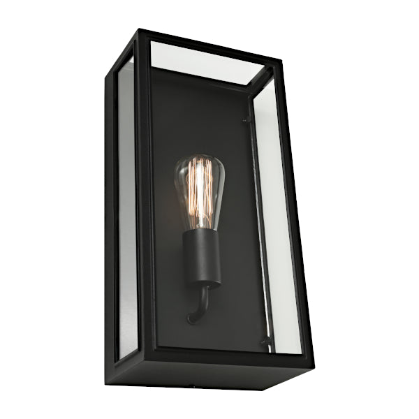Stylish Chester Black Exterior Wall Light - 1lt Capacity