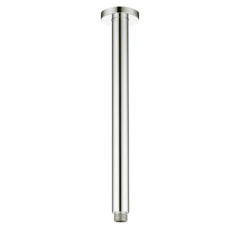 PAVIA 300mm Brushed Nickel Round Ceiling Shower Arm - Easy Install