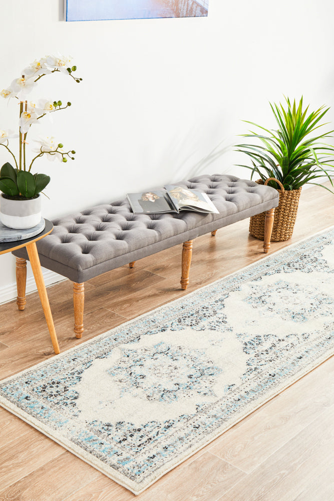Hot! Century 922 White Runner Rug for Sophisticated Home Decor