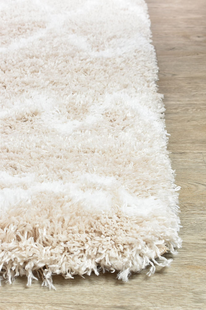 Stylish Cobi Beige 8746A Rug with 60mm Thick Pile