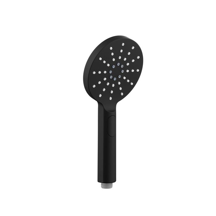 Hot Sale! PAVIA 200mm Round Twin Shower on Rail with Bottom Inlet in Matte Black