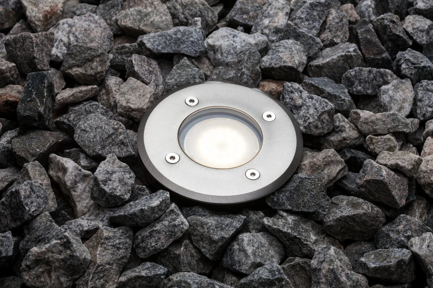 Nordlux Stainless Steel Round Recessed Outdoor Spotlight - Ideal for Driveway, Walkway & Patio