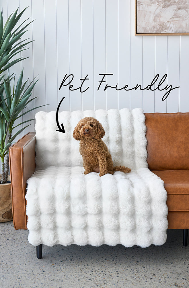 Machine Washable Bubble White Rug - A Tactile and Practical Luxury