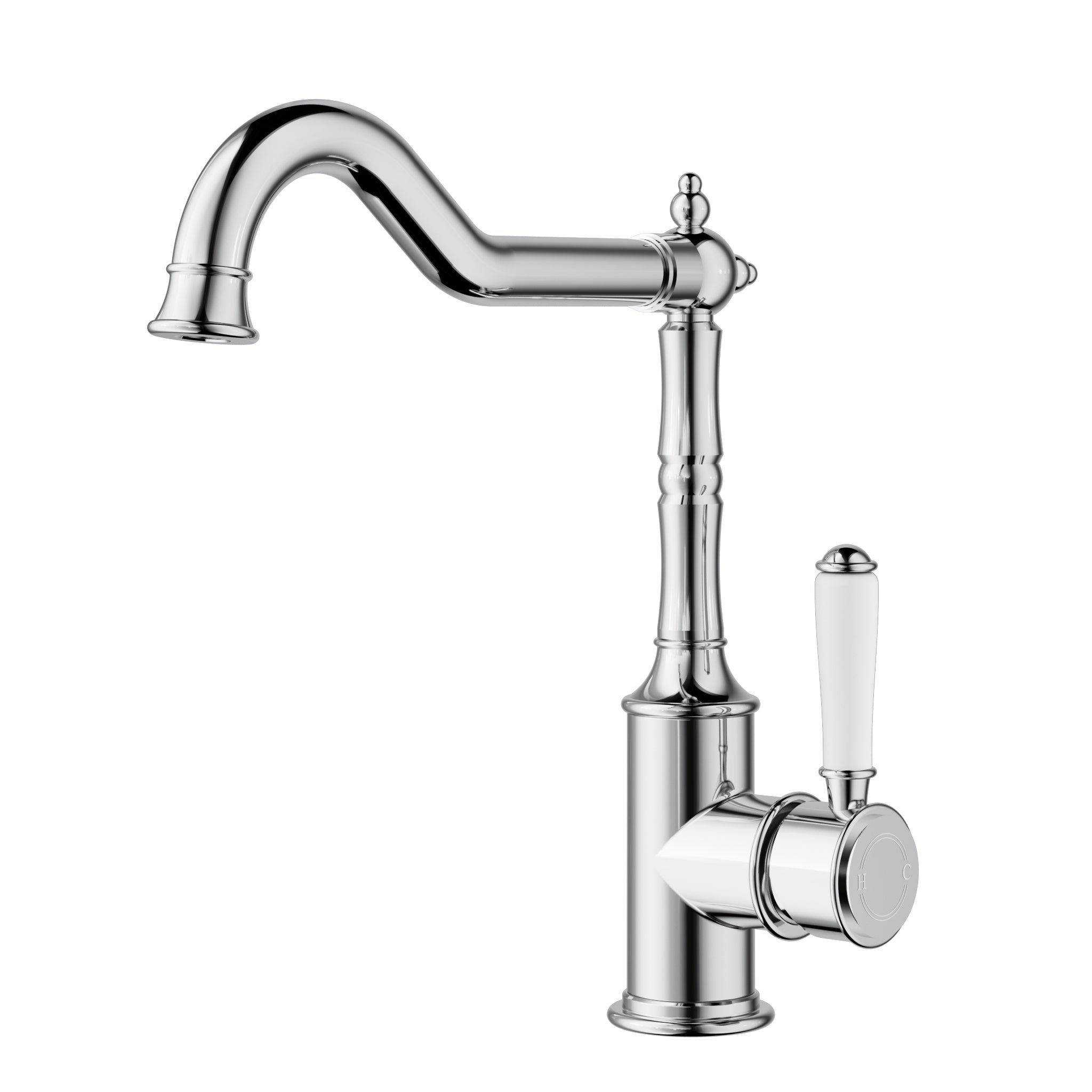 Chrome Clasico Sink Mixer with Solid Brass Construction and 20-Year Warranty