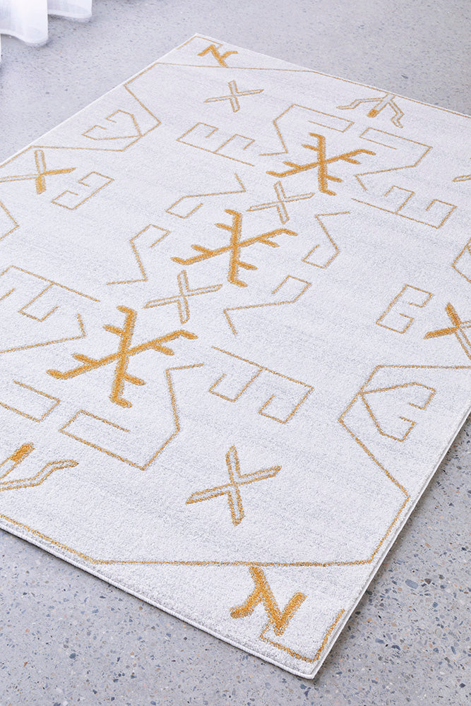 Hot! Paradise Cala Gold Rug - Modern Design