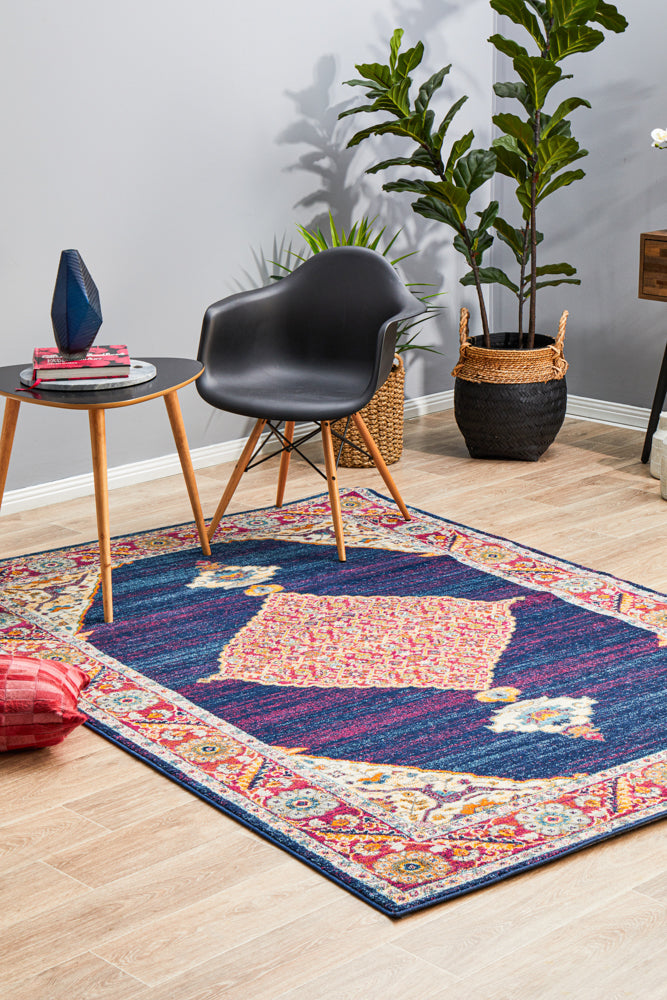 Century 966 Royal Blue Rug - Stunning Boho Style!