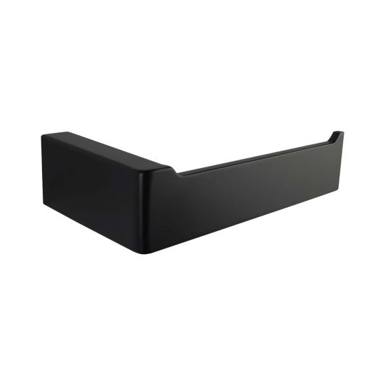 Hot Sale! Cavallo Square Matte Black Toilet Roll Holder for Stylish Bathrooms