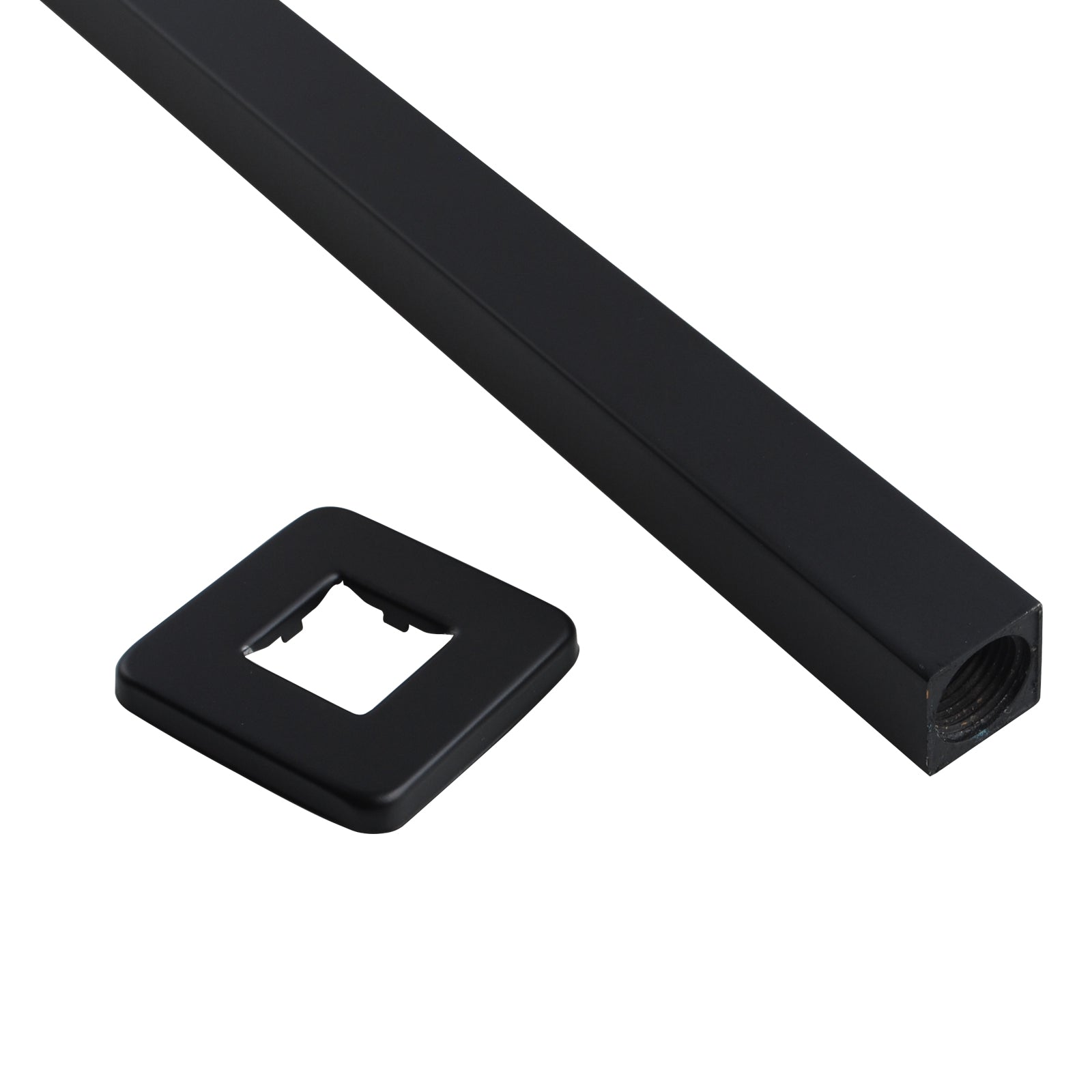 Hot Deal! 600mm Cavallo Matte Black Square Ceiling Shower Arm