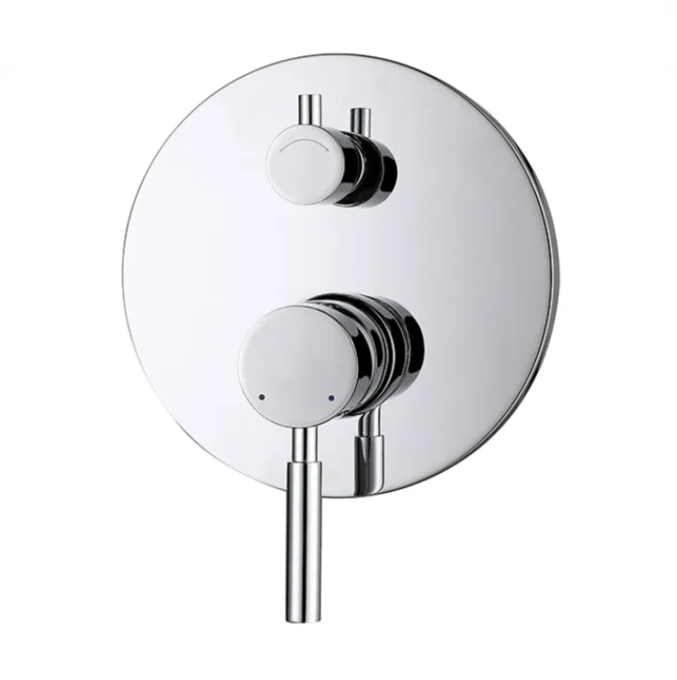 Chrome PAVIA Shower and Wall Mixer with Diverter