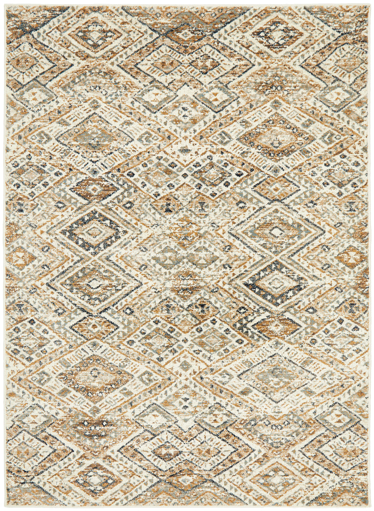 Elegant Oxford Tribe Bone Rug with 11mm Soft Pile and Classic Design