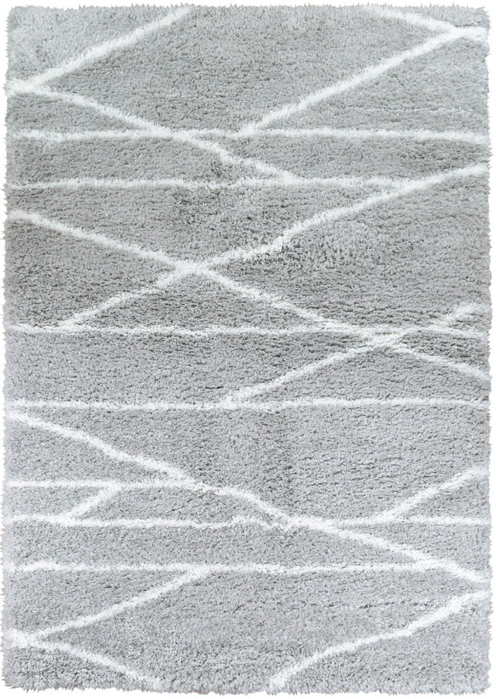 Cobi Soft and Stylish Light Grey Machine - Made Rug 8741A
