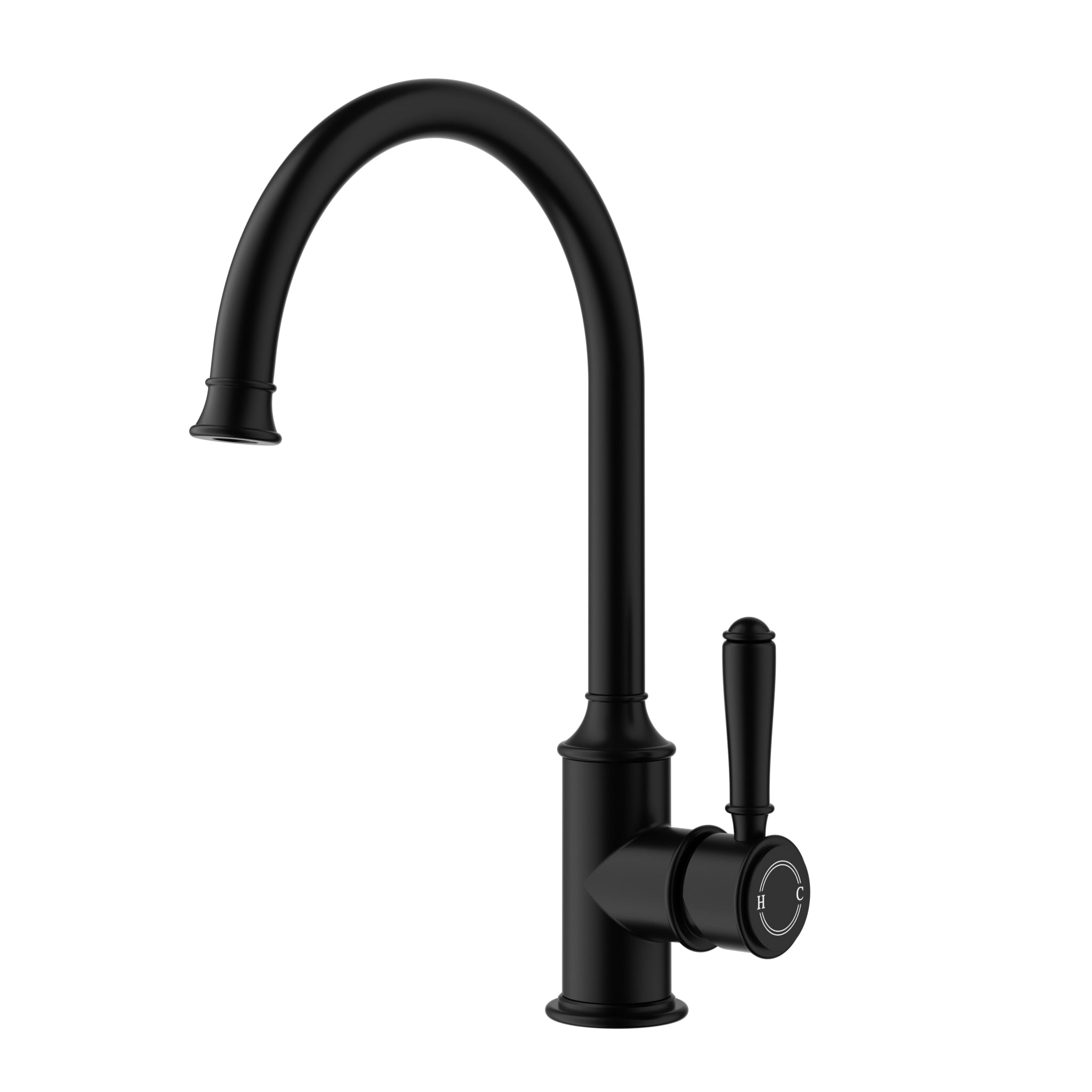 Hot! Clasico Matte Black Gooseneck Sink Mixer