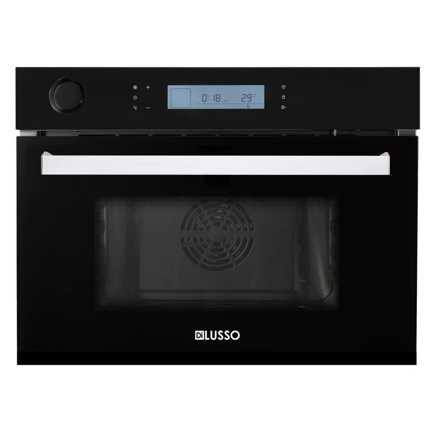 Black Built-in Combination Steam Oven with Multiple Cooking Modes
