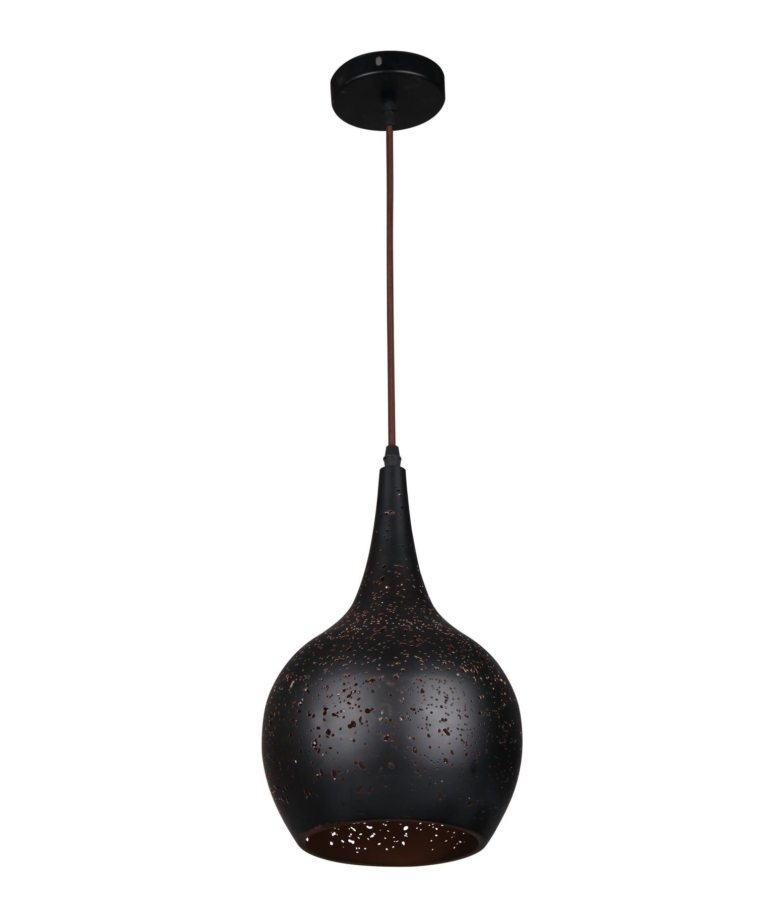 CELESTE: Bohemian Rustic Powder Coated Aluminium Bell Pendant Light