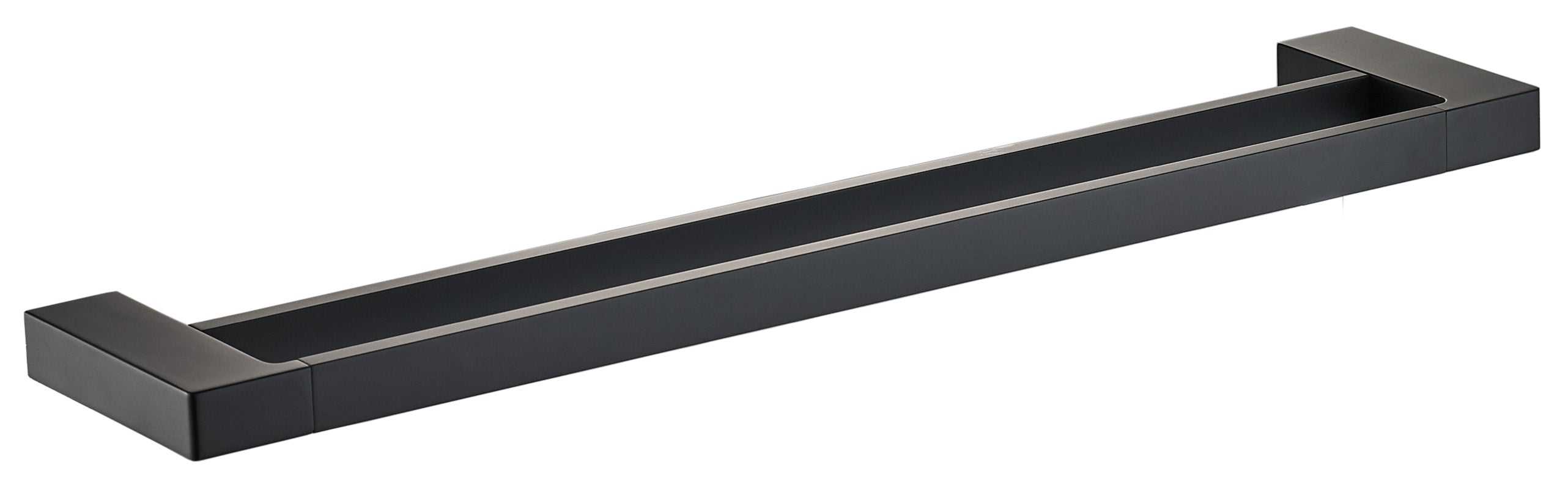 Hot Sale! 600 mm Matte Black Double Ceramic Towel Rail for Your Bathroom