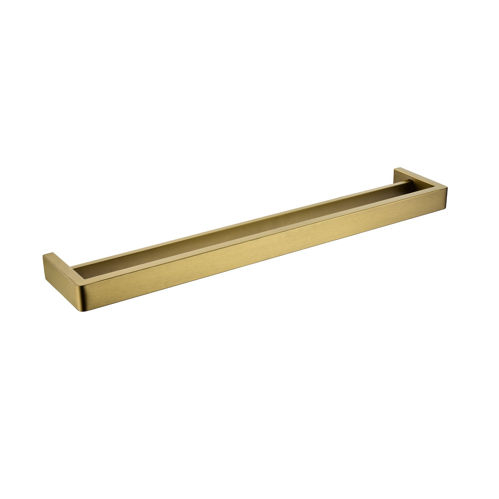 Get This Affordable 600mm Cavallo Brushed Yellow Gold Square Double Towel Rail Now!