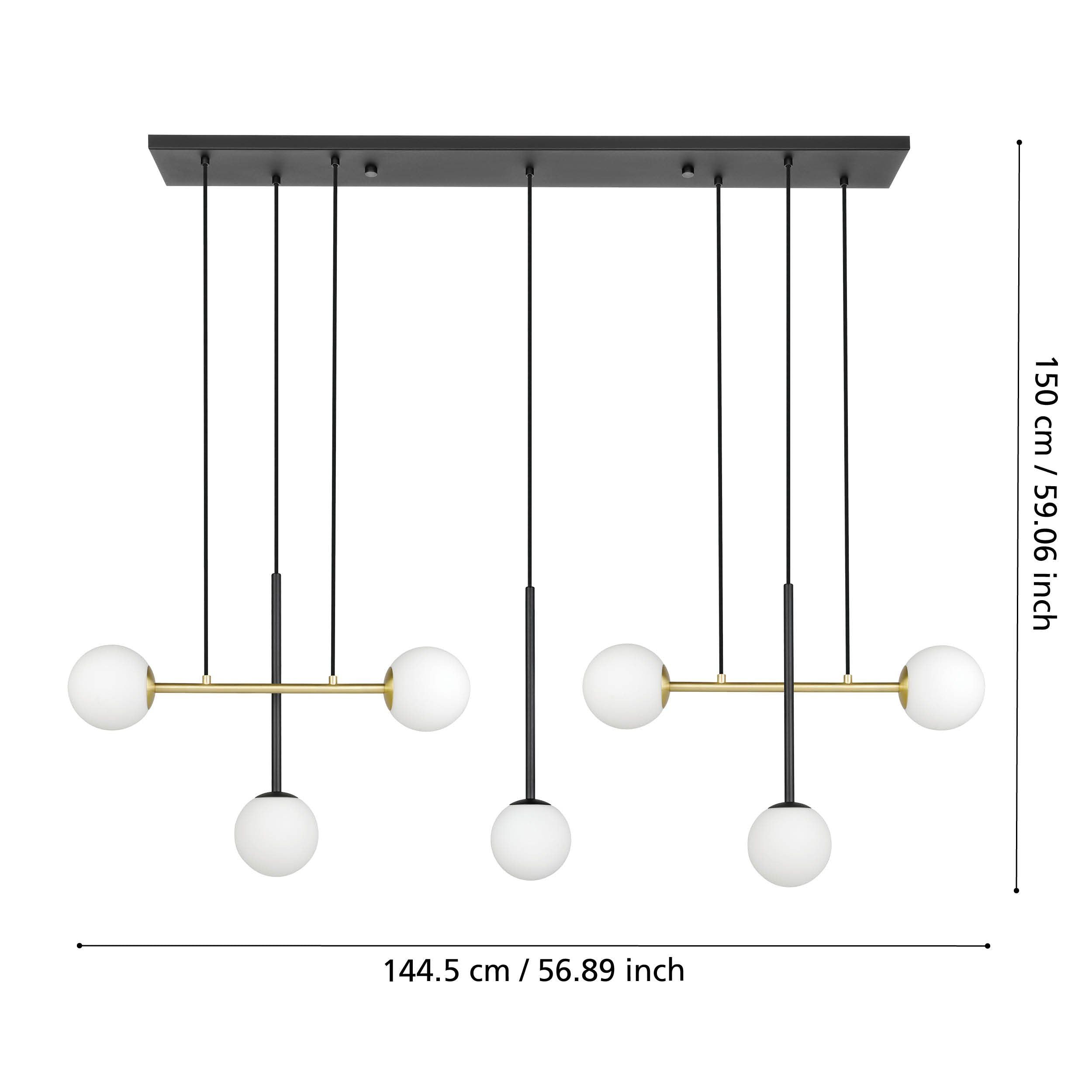 Exclusive Offer! PAZ 7x40W Brushed Brass Pendant Light for Modern Interiors