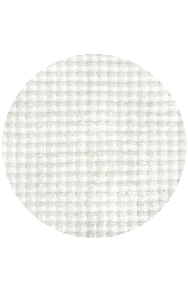 Machine Washable Bubble White Rug - A Tactile and Practical Luxury