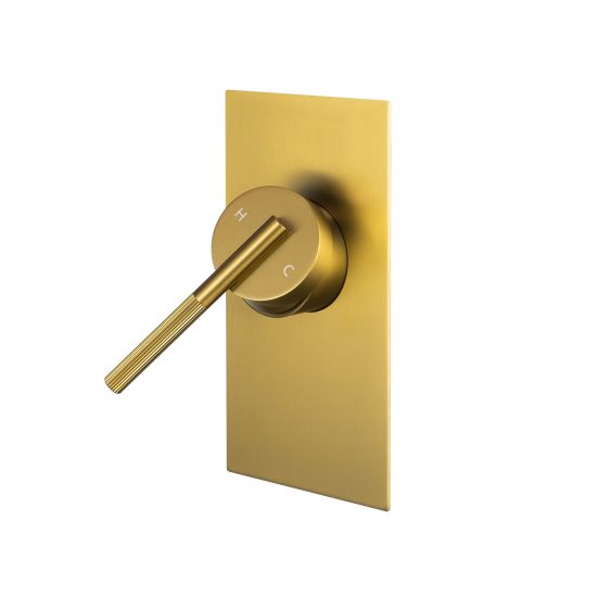 Brushed Gold CADDENCE Wall Mixer - Durable & Stylish