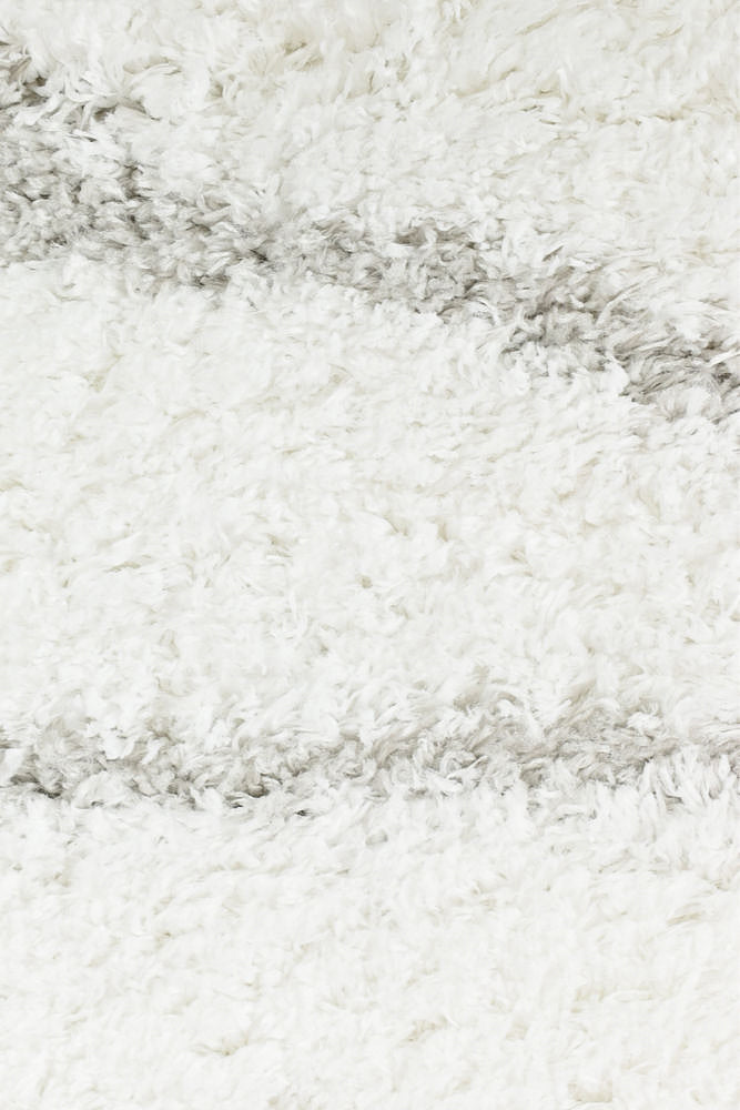Hot Sale! Cobi White 8741A Shaggy Floor Rug for Living Room and Entrance