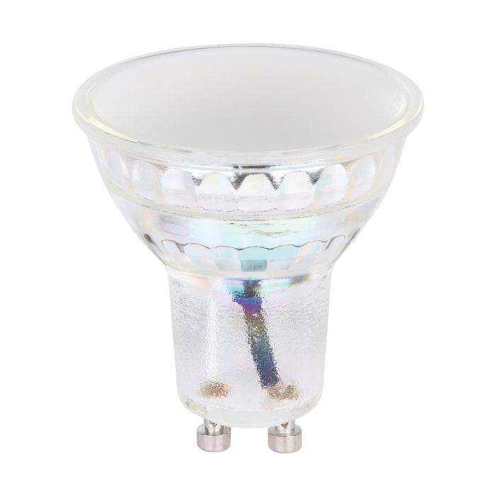 6-Pack GU10 LED Bulbs with 3000K Warm White Light