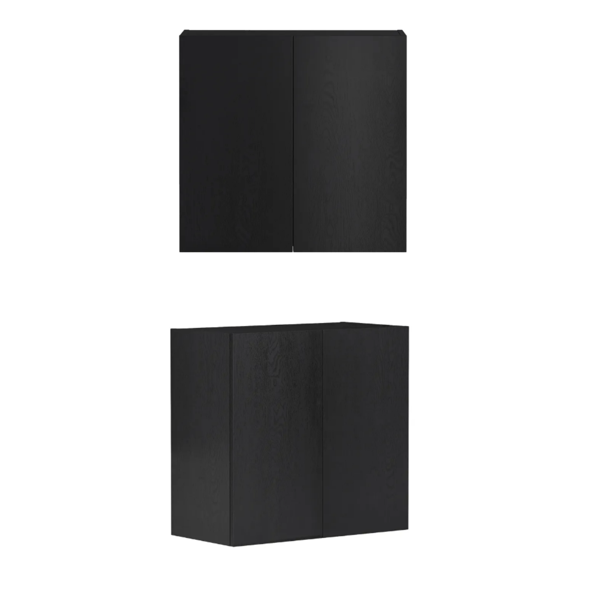 Exclusive Byron Black Oak Laundry Cabinet Set 1305x600x2100 (Style B)