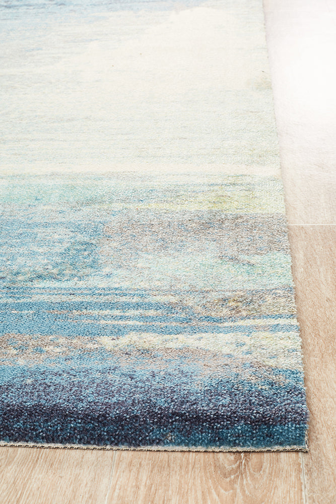 Stunning City Blue Monet Rug - Exclusive Design