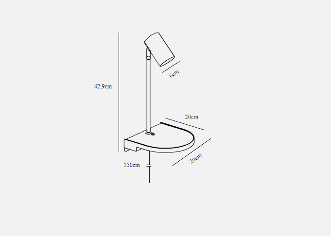 Exclusive Offer! Cody Black Wall Lamp - Compact, Multifunctional & Practical Design