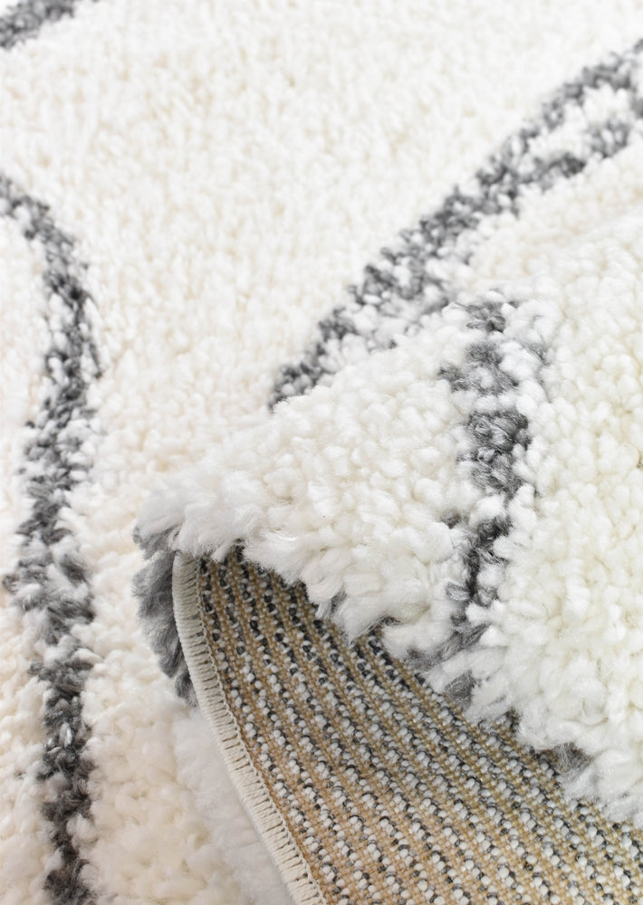 Dark Grey Palermo Shaggy Rug 0B483A with Luxurious Texture