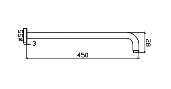Hot Deal: Chris Black Wall Shower Arm