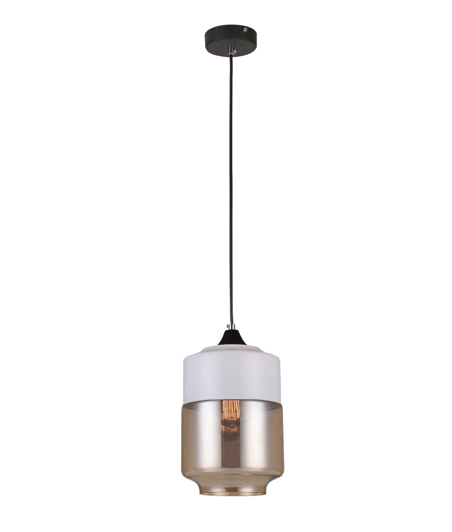 Hot Sale! Interior White and Amber Jar-Shaped Single Pendant Light