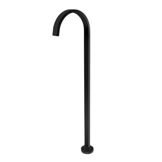 Hot Deal! Cavallo Black Stainless Steel Freestanding Square Bath Spout