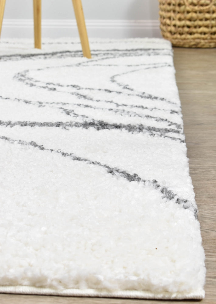 Dark Grey Palermo Shaggy Rug 0B483A with Luxurious Texture