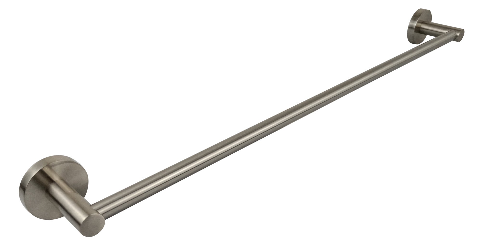 Hot Sale! 600mm Otus Single Round Brushed Nickel Towel Rail for Your Bathroom