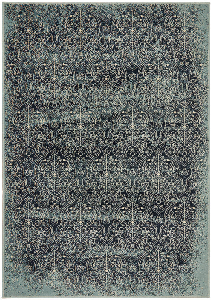 Oxford Edge Traditional Denim Rug - Captivating Design!